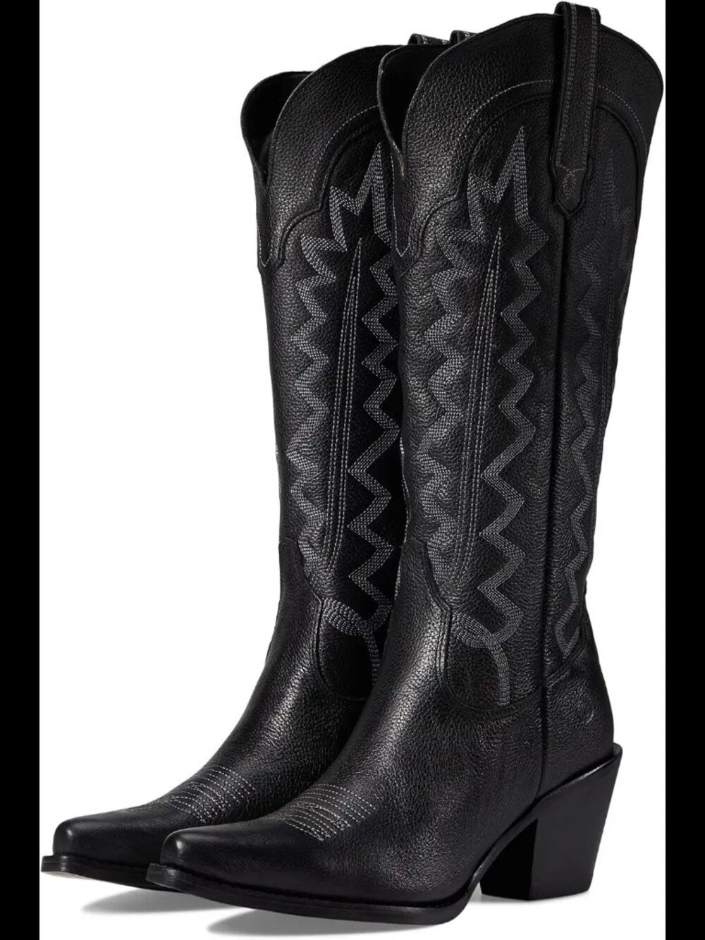 Women Dingo High Cotton Leather western tall boots sz 8 black NWT
